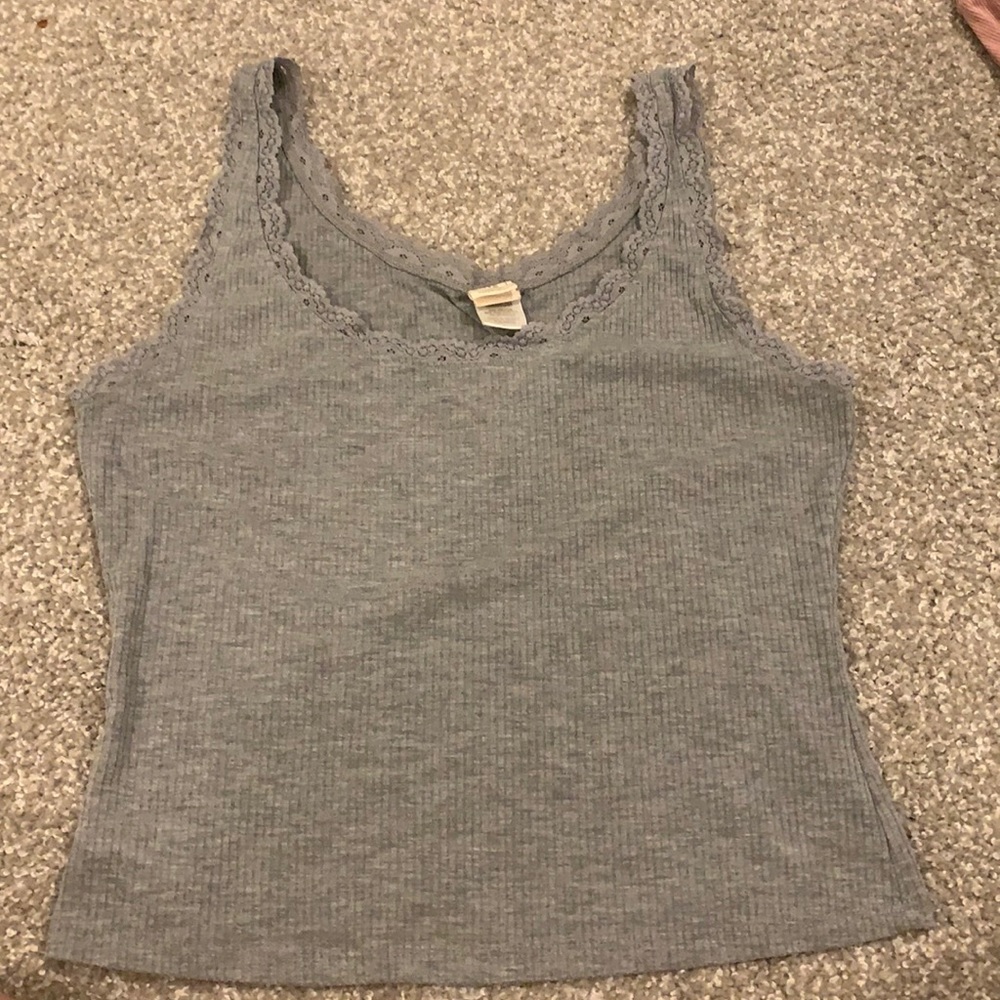 Cute lace tank!